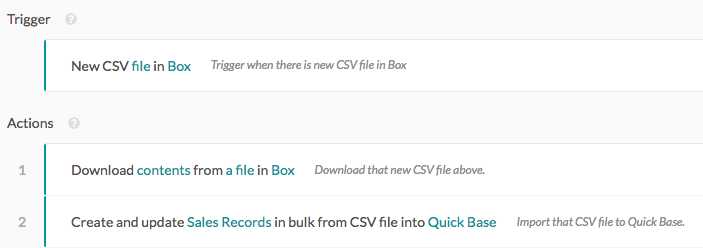 Bulk import CSV file to Quick Base