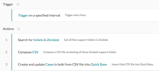 Bulk import records from Zendesk to Quick Base