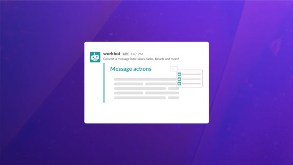 Workbot message actions for Slack | Workato Product Hub