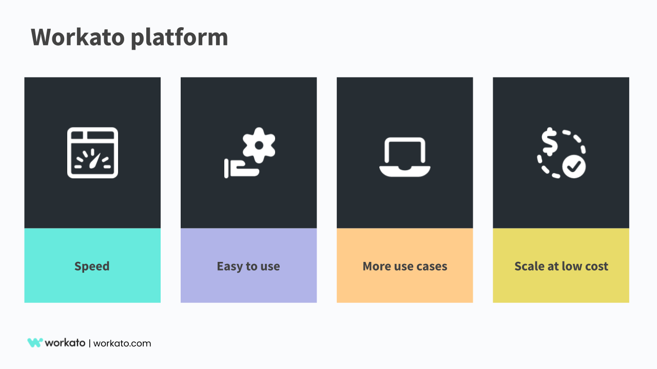 benefits of the Workato platform and consumer-grade UX 