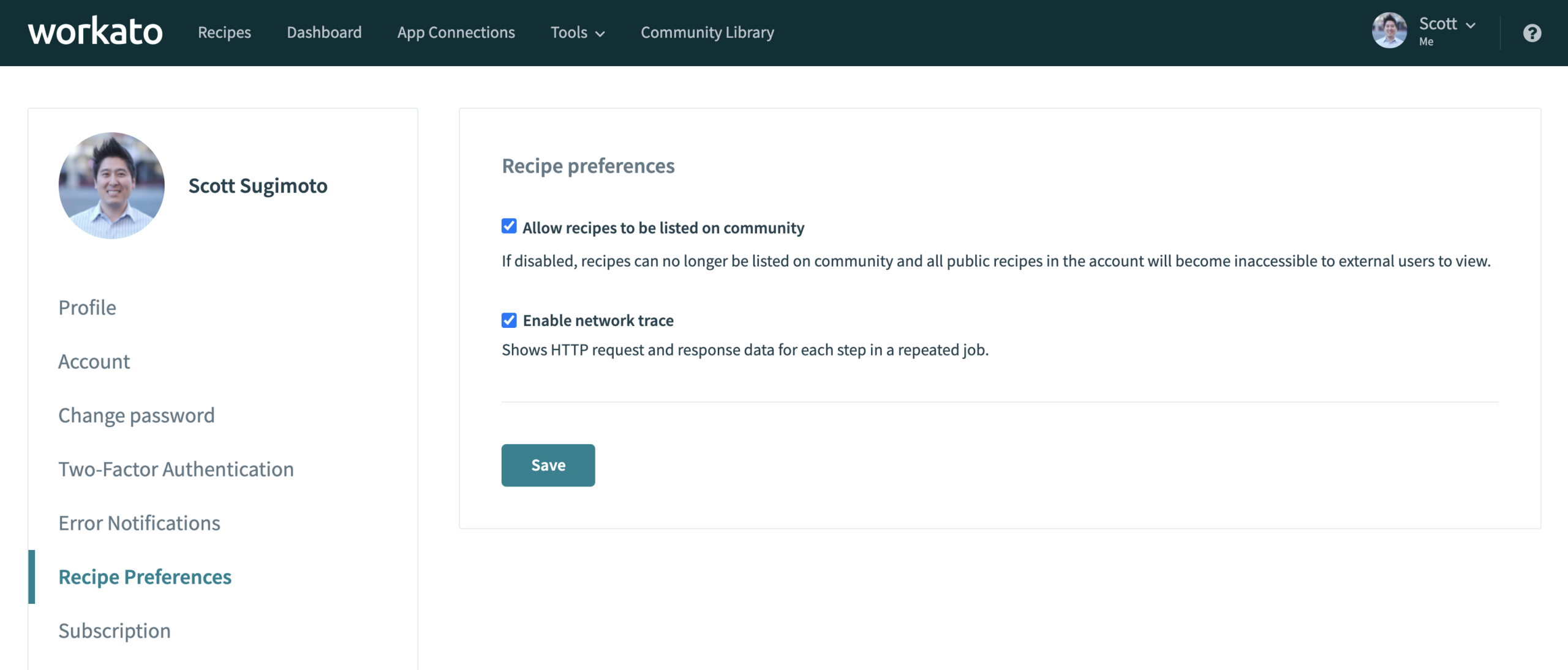 Network Trace Setup