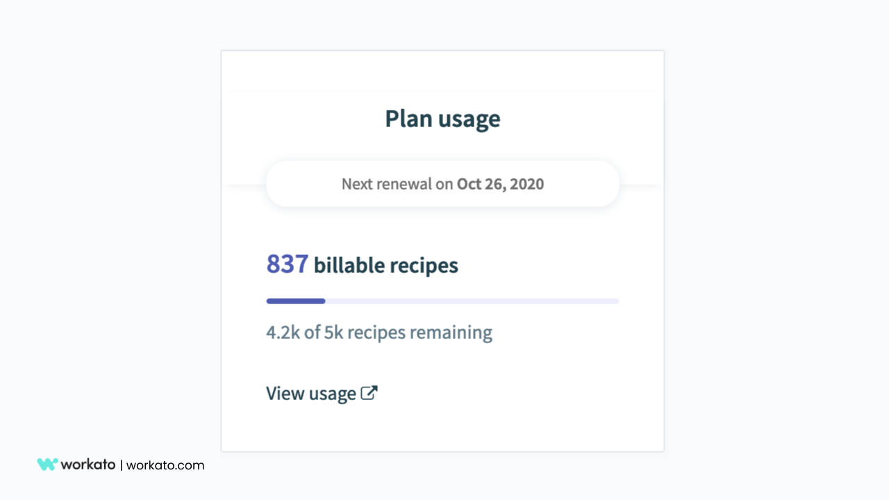 Track Recipe Usage in automation dashboard 