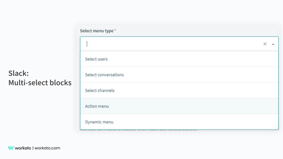 Slack Multi-select block