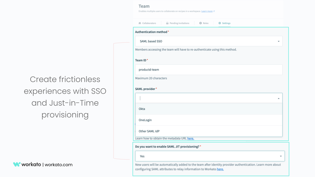 Frictionless provisioning 