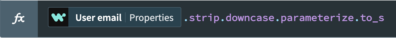 Chaining formulas with dots