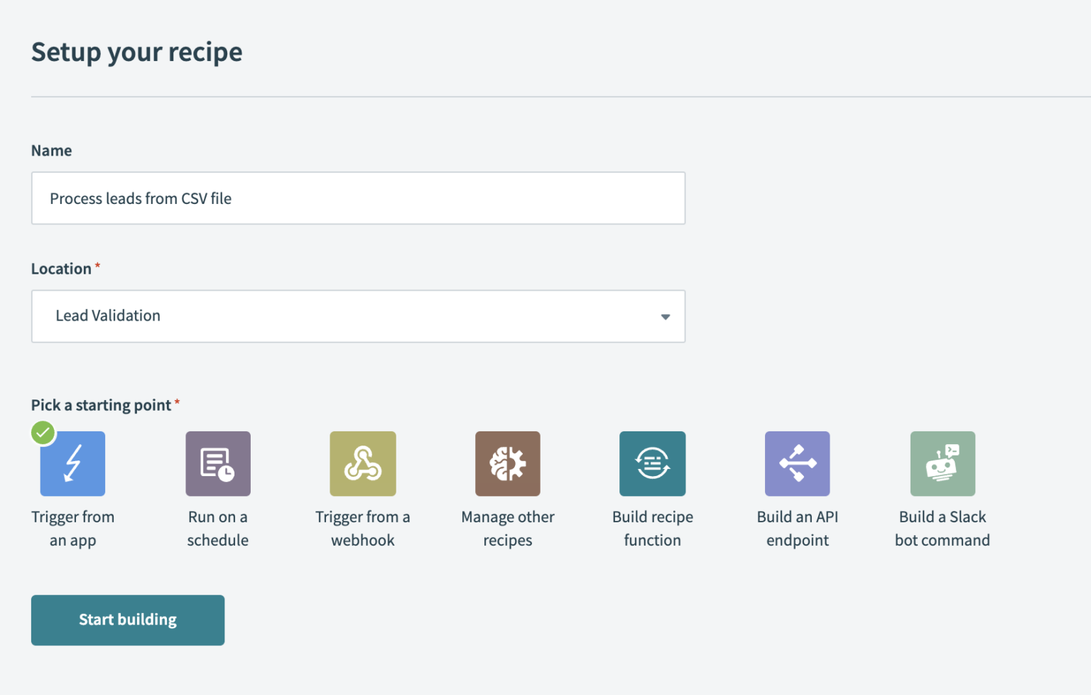 How to automate data import from CSV files | Workato Product Hub