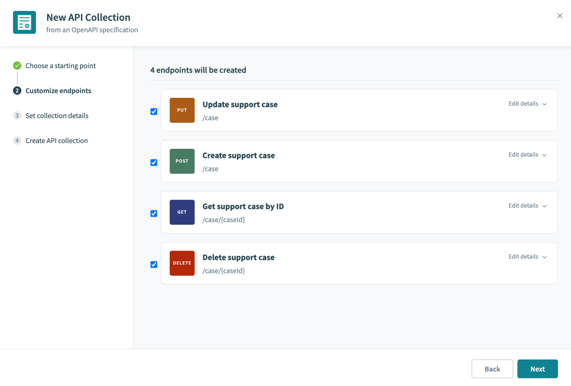 Workato extracts API endpoints from your OpenAPI specs file