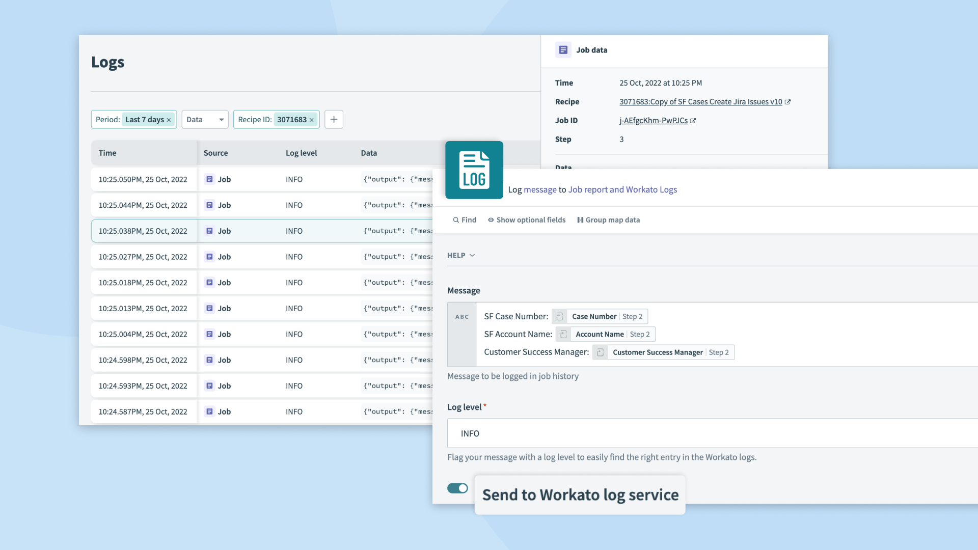 workato logging service