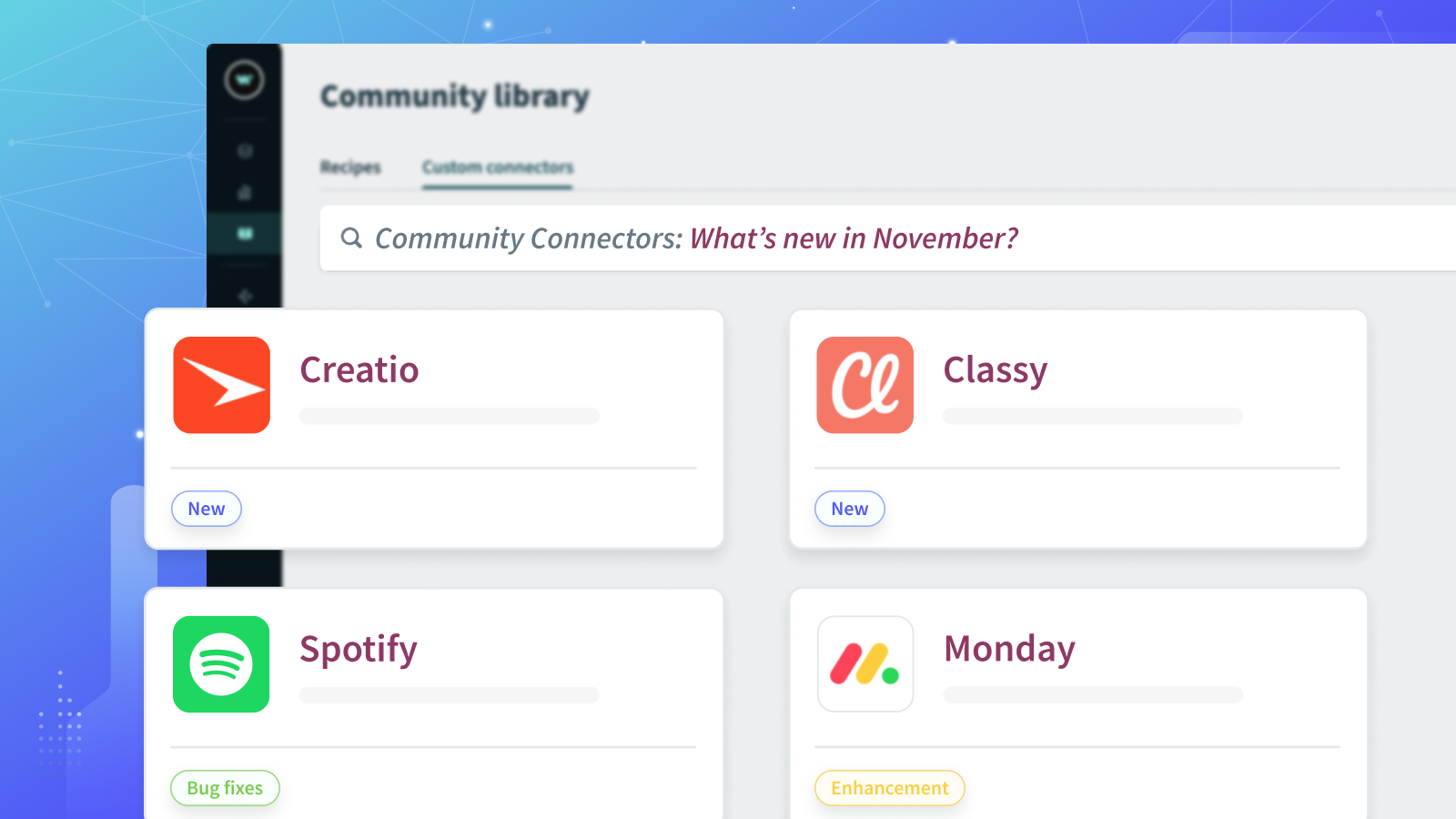 workato community connector november 2023 updates