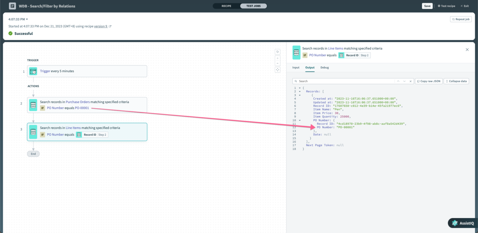 Workato Datatable Image Product Scoop - December 2023 | Workato Product Hub