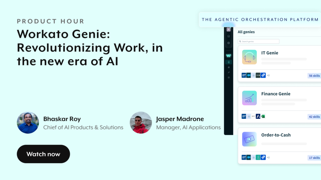 Product Hub | Workato Product Blog for updates and more