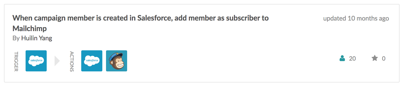 campaign member in salesforce to mailchimp