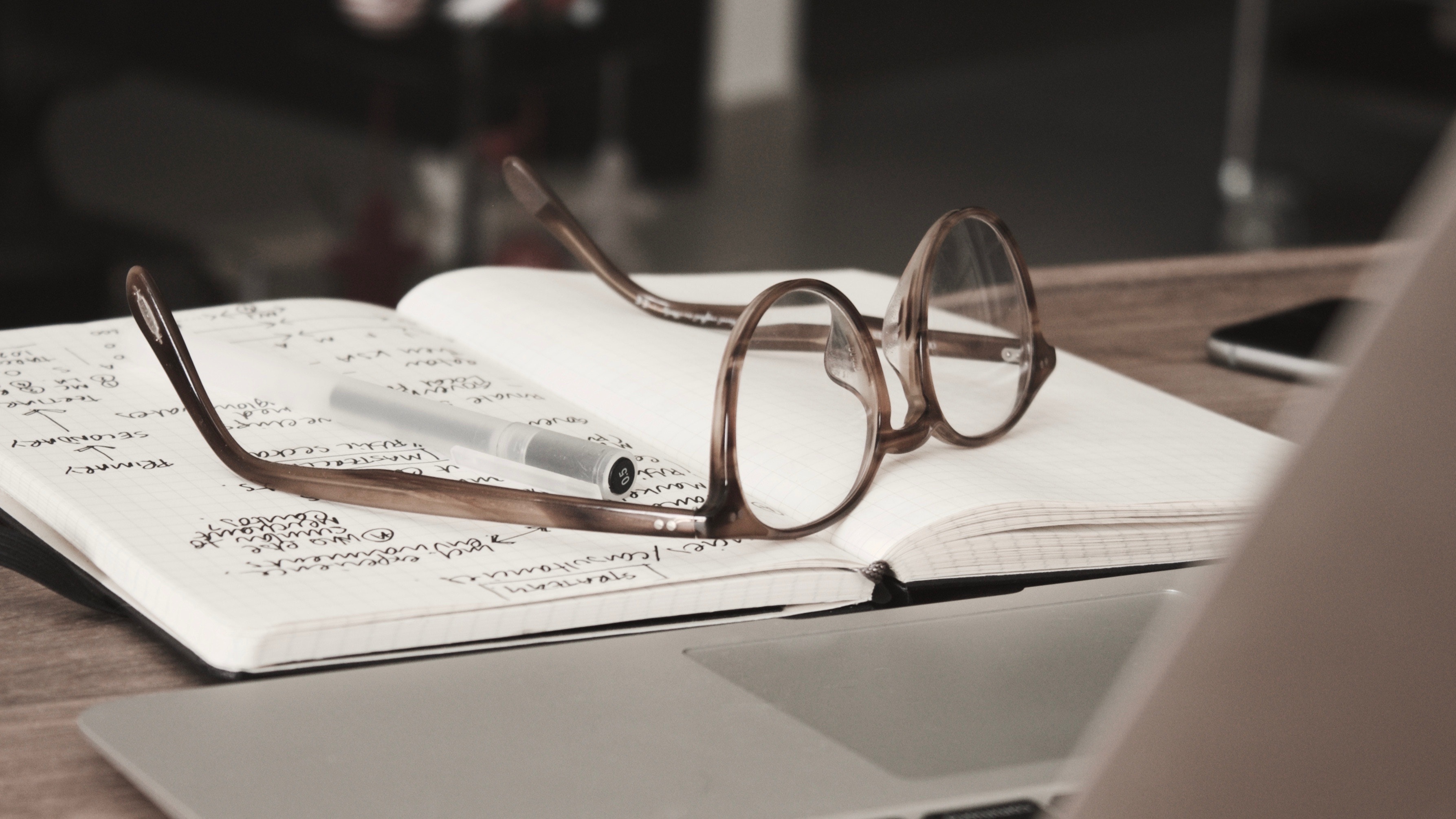 A glass resting on a book